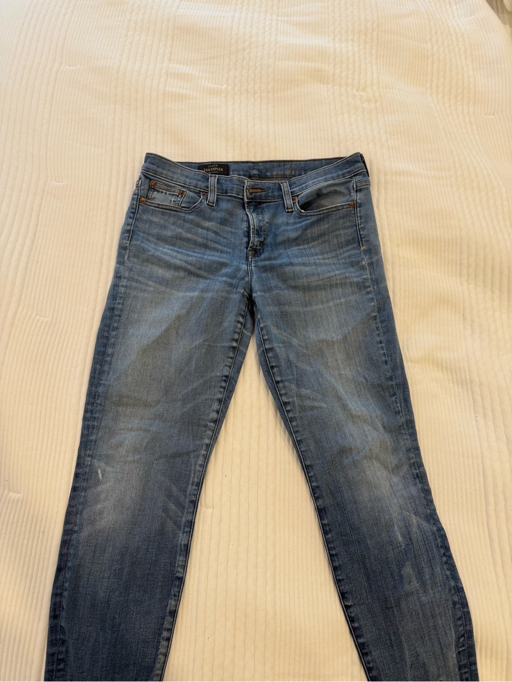 JCrew Light Blue Toothpick Jeans